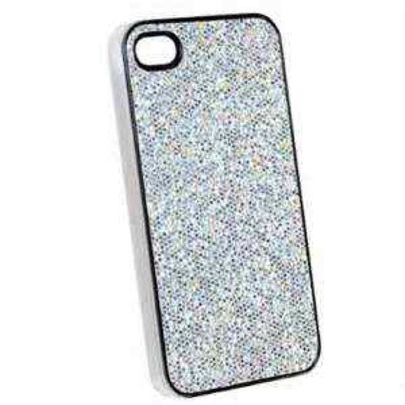 ✋Sold in bundle✋Silver glitter iPhone 4/4s case