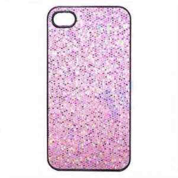 *SOLD IN BUNDLE*Pink glitter iPhone case