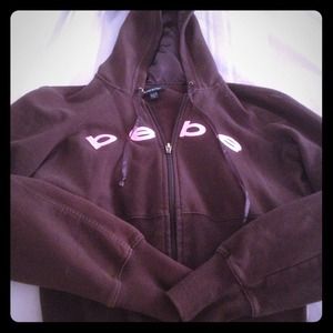 Brown and Pink Bebe jump suit set