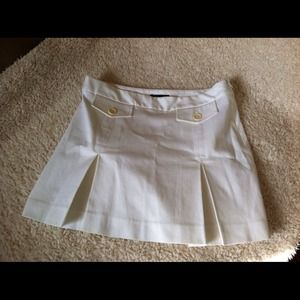 Theory A line mini skirt. White