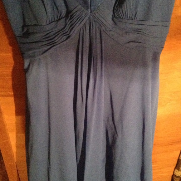 SALE-SZ 8 COBOLT BLUE SEQUIN GRECIAN STYLE DRESS - Picture 4 of 4