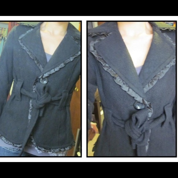 Brand new hip length black coat/ jacket