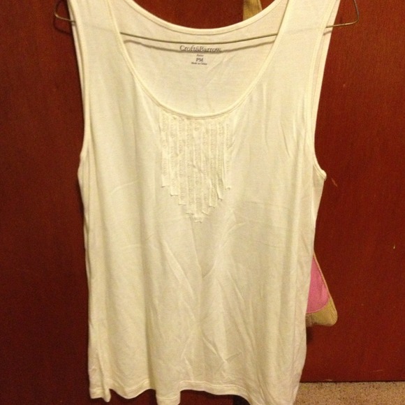 SOLD cute white tank top