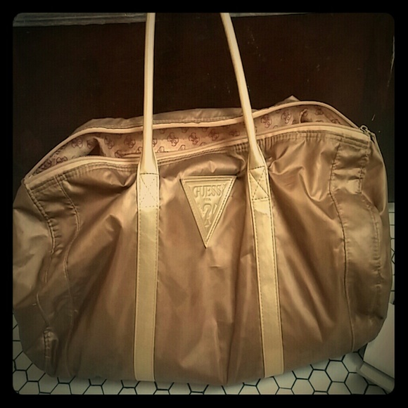 Gold Guess bag