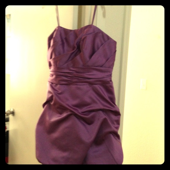 Purple Wisteria Bubble Bridal Dress or Prom Dress