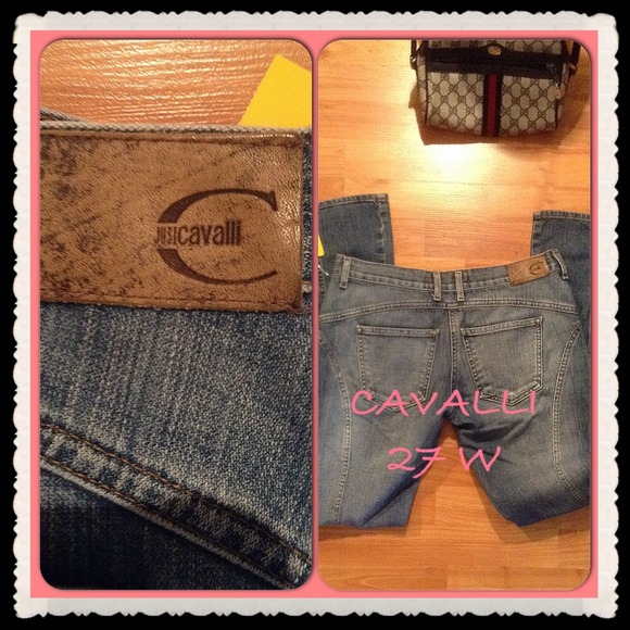 SALE🌷JUST CAVALLI 27 " WAIST JEANS $300 NEW-32" i - Picture 1 of 4