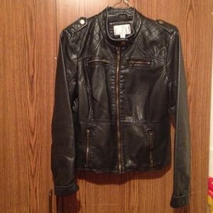 Faux Leather Jacket