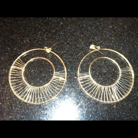Bebe hoop earrings