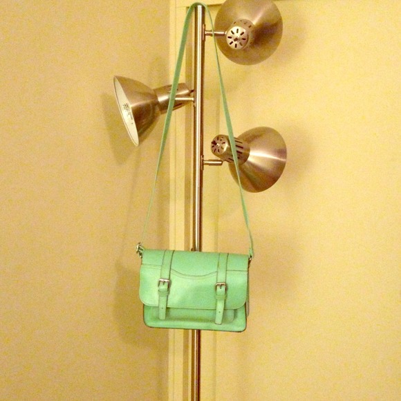 Bright sea foam green crossbody
