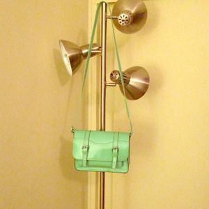 Bright sea foam green crossbody