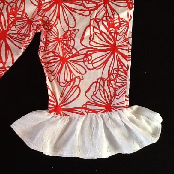 Handmade little girls ruffled pants. Size 4t. - Picture 2 of 4