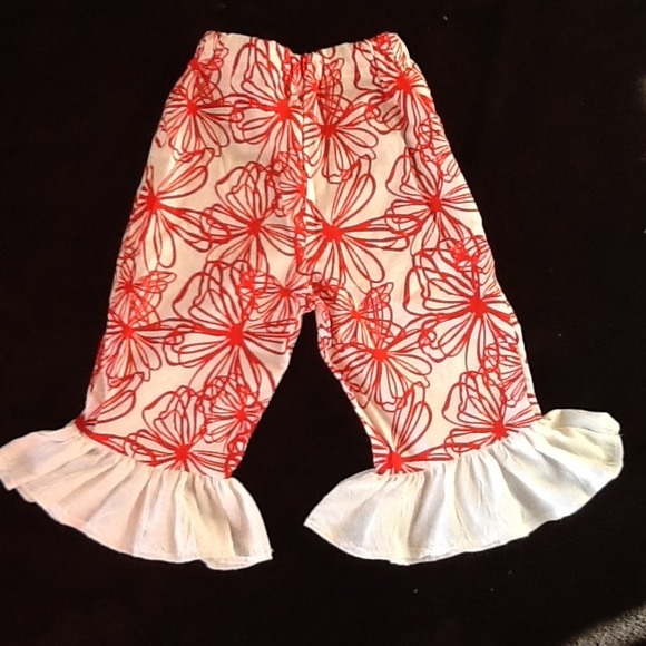 Handmade little girls ruffled pants. Size 4t. - Picture 4 of 4
