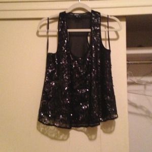 Black sequin Takara tank.