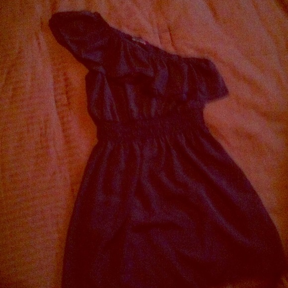 Over one shoulder dress