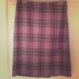 Ann Taylor Loft Plaid Spring Skirt