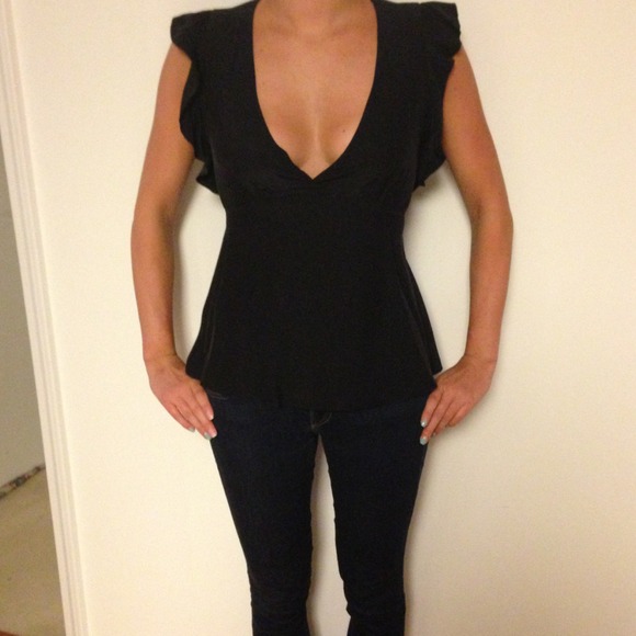 Bundle BCBG black silk top size XS