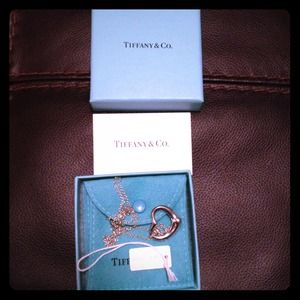 Authentic Tiffany's floating heart necklace