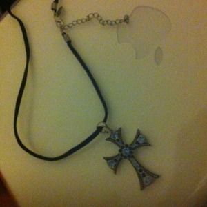Blue Cross necklace