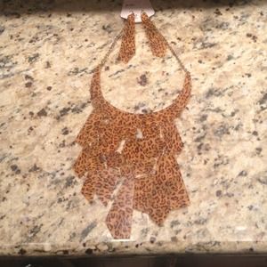 Leopard puzzle necklace