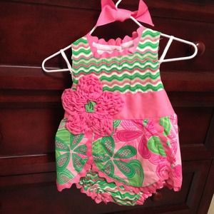 🔒RESERVED🔒Mudpie outifit. 0-6 months