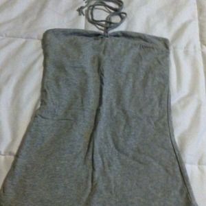 Grey halter top