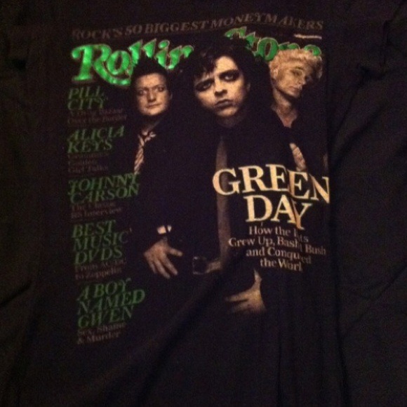 Rollingstone green day tshirt