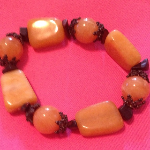 SOLD Bracelet yellow/ brownish