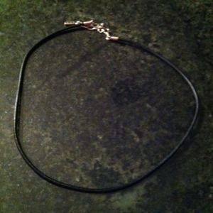 SOLD in bundle Pandora black leather necklace