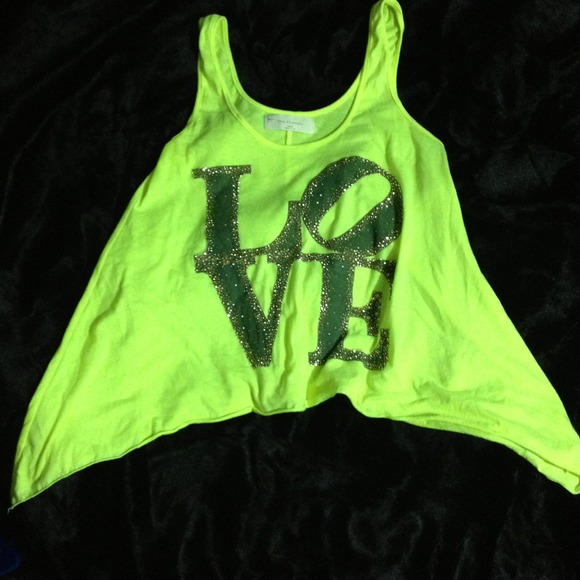 Neon crop top