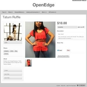 Tatum Ruffle Shirt