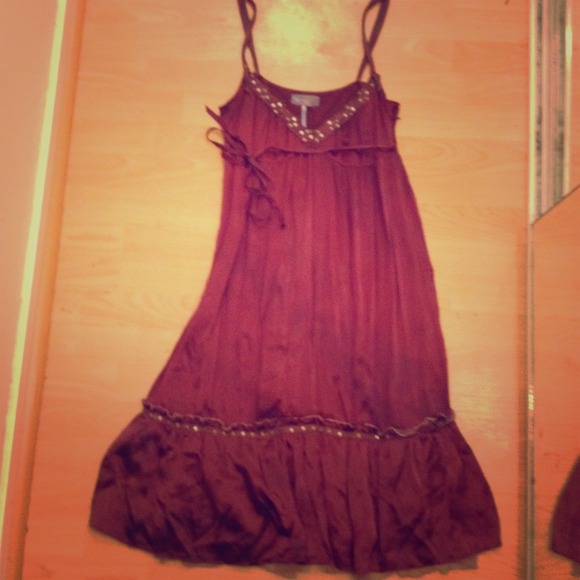 ❤PRICE REDUCED25%❤Free people silk dress.