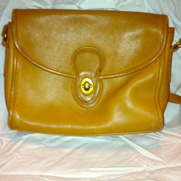 Old-fashioned Authentic Coach handbag.