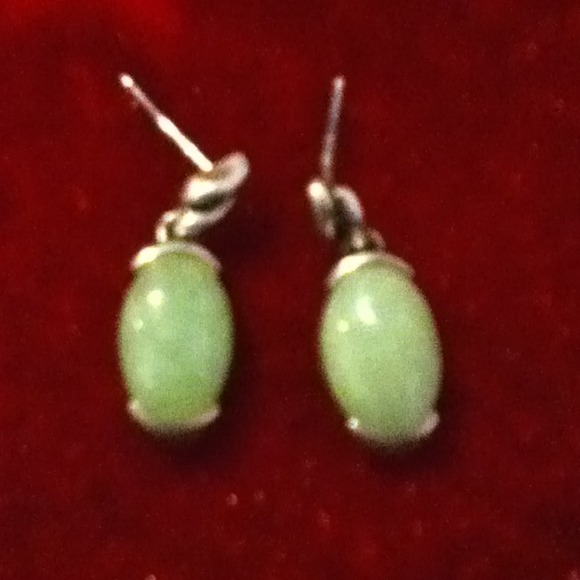 Green earrings