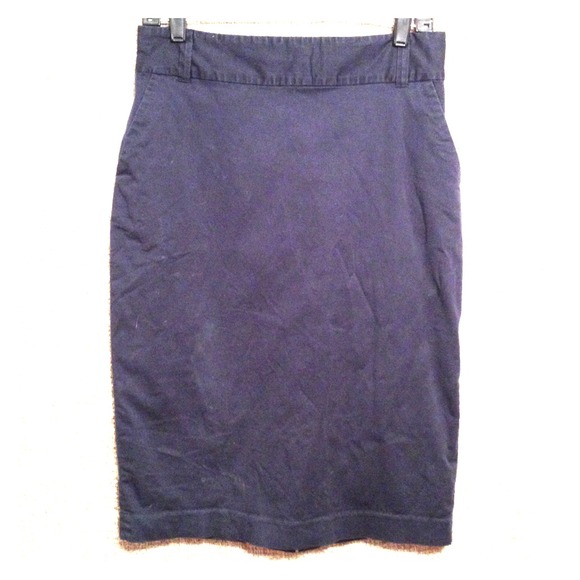 Navy BR Pencil Skirt