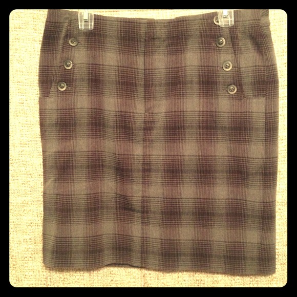 Plaid Casual Skirt