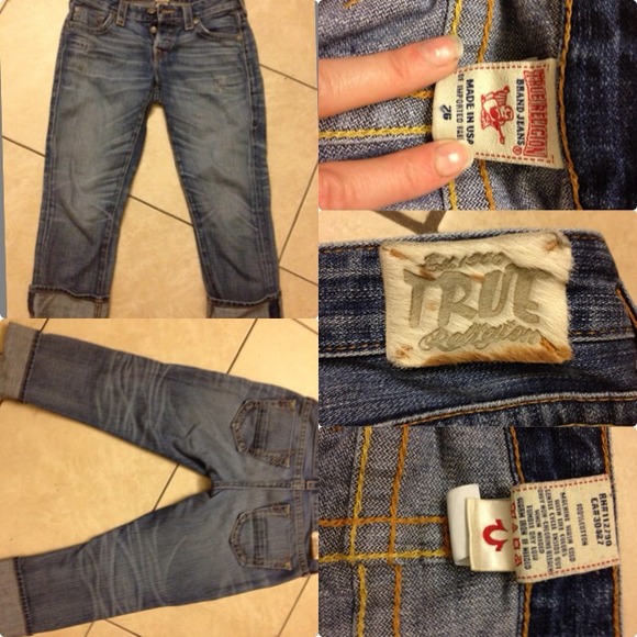 True religion boyfriend capris