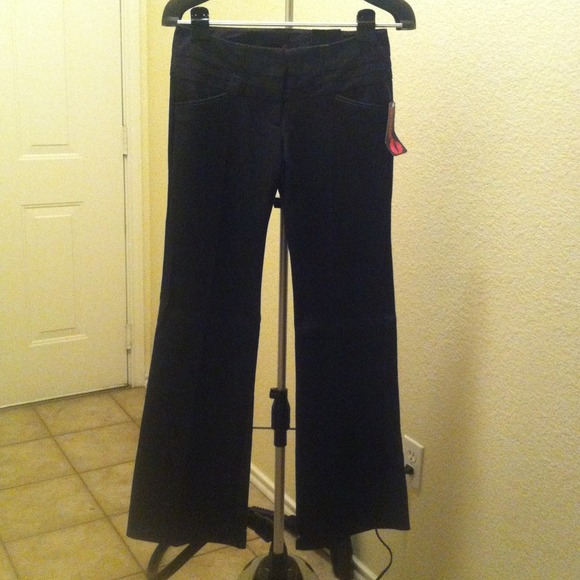 Dark Demin Colored Dress Pants!