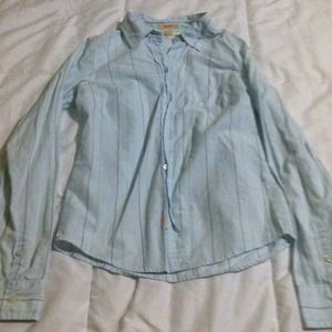 Light blue stripped button down shirt