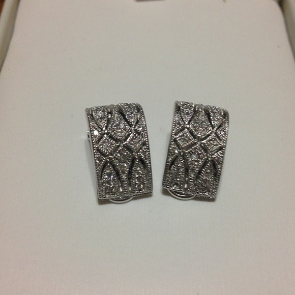 Beautiful Sterling Silver clip-on earrings