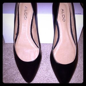 Black flats size 8