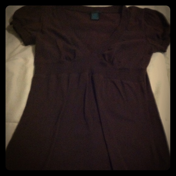 Brown cap sleeved top
