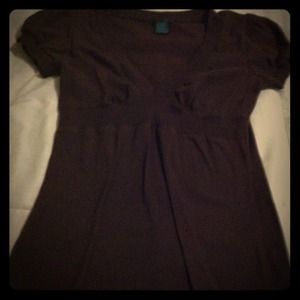 Brown cap sleeved top