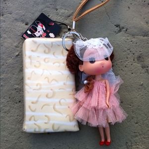iPhone case with doll fits iPhone 3/3GS or 4/4S