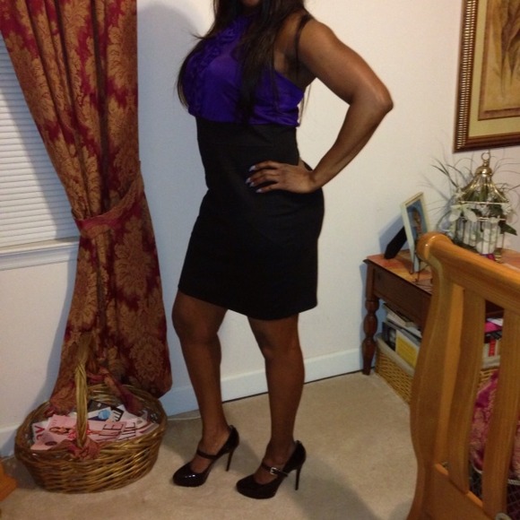 Purple And Black dress