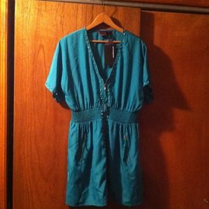 Luluvia Teal Dress