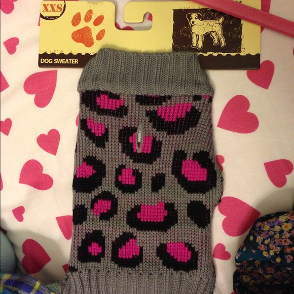 Dog sweater leopard