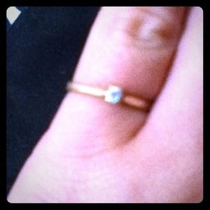Reserved! Gold CZ Diamond Ring