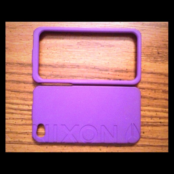 Nixon iPhone 4/4S purple hard case.