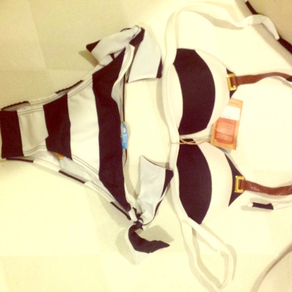 Black and White Brazilian style bikini!