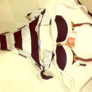 Black and White Brazilian style bikini!